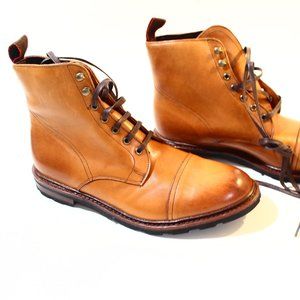 NEW Allen Edmonds "ALPINE" WEATHERPROOF Cap Toe Boots 10.5 D Tan